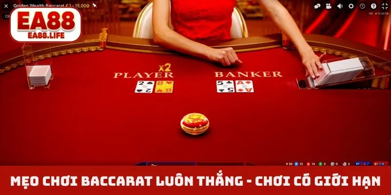 Mẹo chơi Baccarat luôn thắng - Nắm xác suất thắng 3 cửa